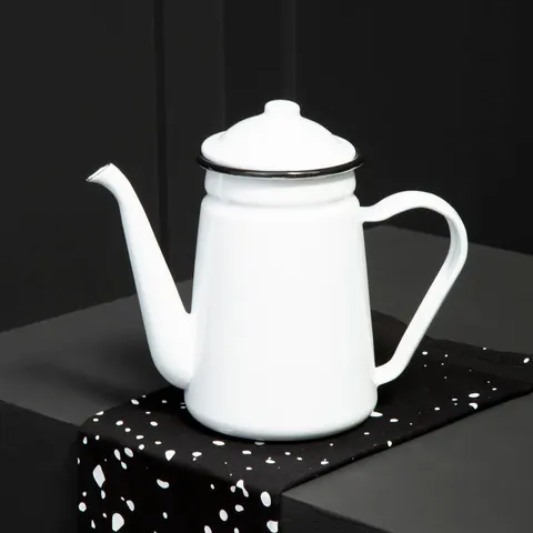 White Coffee Pot | Hygge – image 1