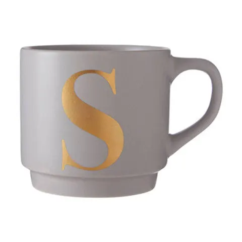 Grey Monogram Mug S | Signet – image 1