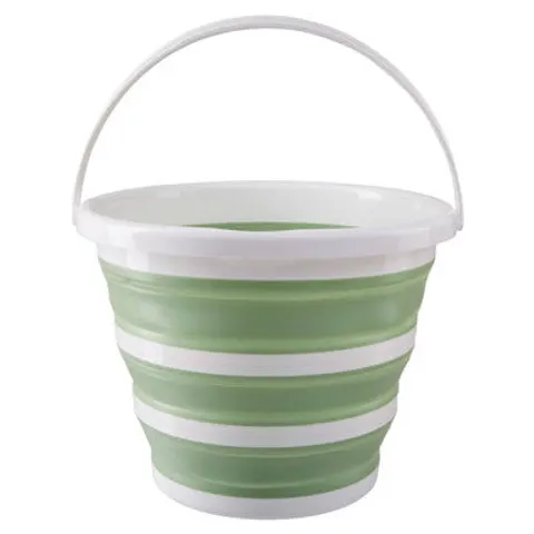 Averill Green White Collapsible Bucket – image 1