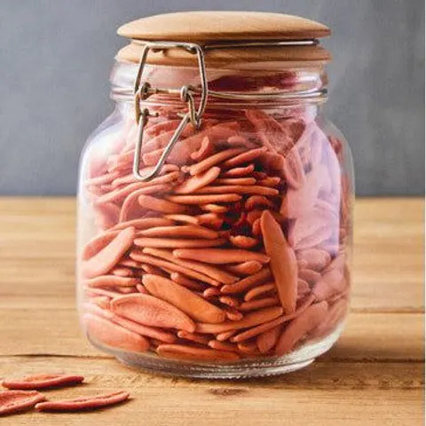 Essentials by premier apiary rose gold wire large glass jar – image 1