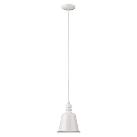 Orsina White Pagoda Pendant Light – image 1