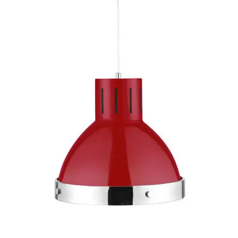 Orsina Jasper Red and Chrome Pendant Light – image 1