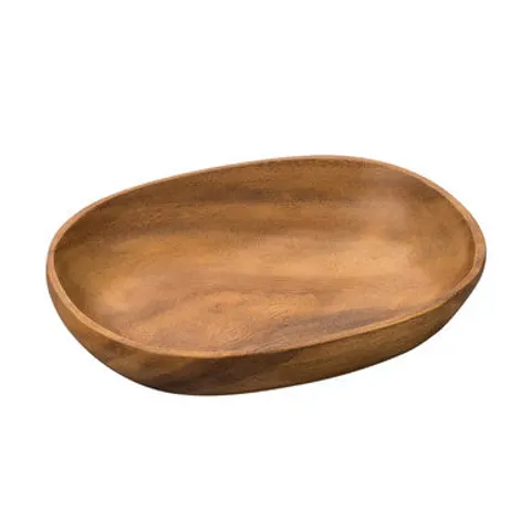 Kora Acacia Wood Oval Serving Dish – image 1