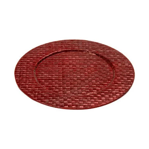 Pandanus Red Charger Plate – image 1