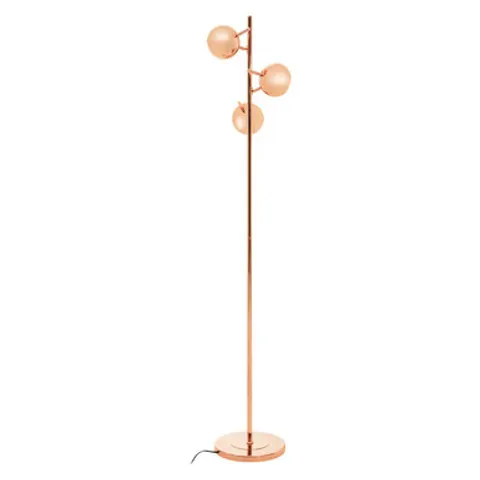 Orsina Copper Finish Floor Standing Lamp With Three Lights – image 1