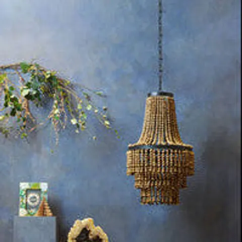 Wooden Beads Large Chandelier | Lapiz – image 1