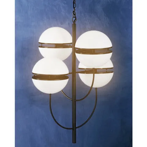 Orsina Four Ball Black Pendant Light – image 1