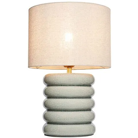 BHS Florence Flump Pale Green Table Lamp – image 1