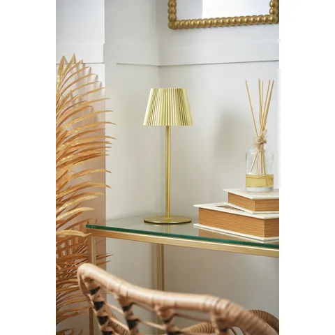 BHS Rechargeable LED Table Lamp - Gold – image 1