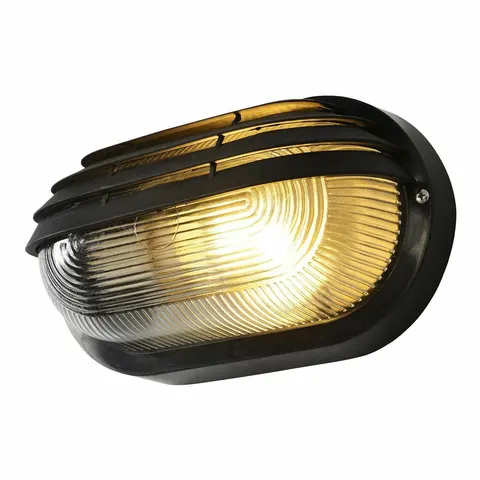Puck Outdoor Bulkheads Wall Lamp Black IP44 – image 1