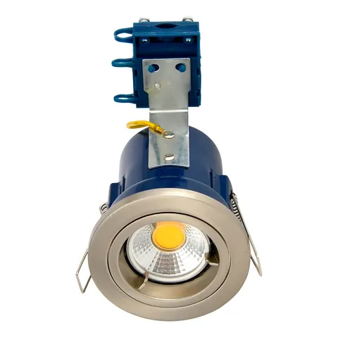 Yate Recessed Downlight Satin Chrome – image 1
