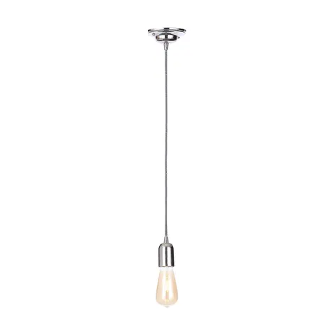 Dale Slim Pendant Ceiling Light Polished Nickel, Herringbone – image 1