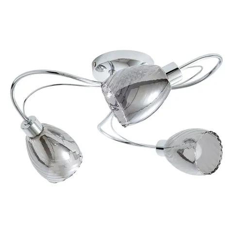 Spa Veria 3-Light Flush Ceiling Light Smoke in Chrome – image 1