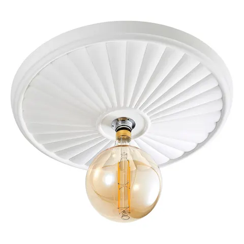 Lucena Large Semi Flush Ceiling Light White – image 1