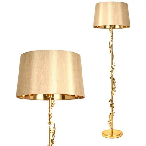 BHS Brookby Floor Lamp, Satin Brass – image 1