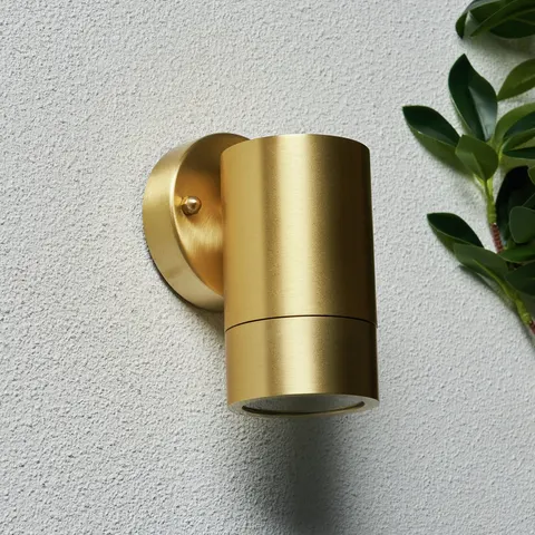 Zink IP54 Brass Outdoor Wall Up or Down Light – image 1