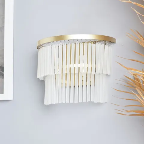BHS Aubrey 2 Light Wall Light, Brass – image 1