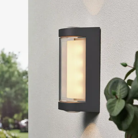 Zink CURV IP54 Anthracite LED Outdoor Wall Light – image 1
