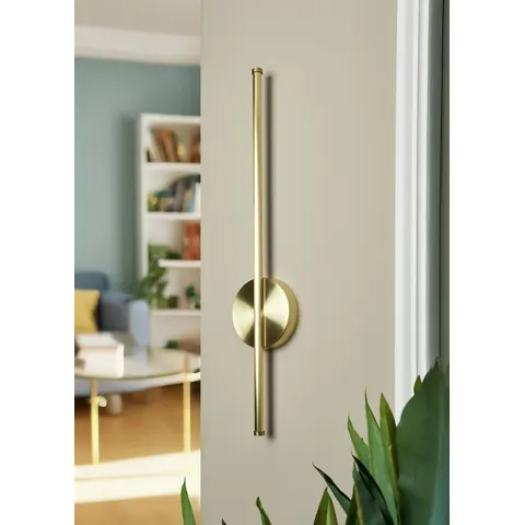 BHS Aurora Metal Rechargeable Wall Light - Brass – image 1