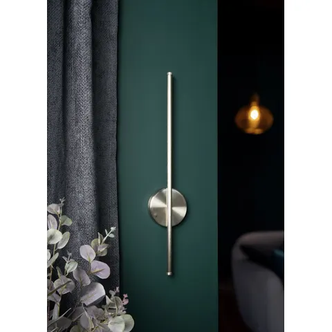 BHS Aurora Metal Rechargeable Wall Light - Nickel – image 1