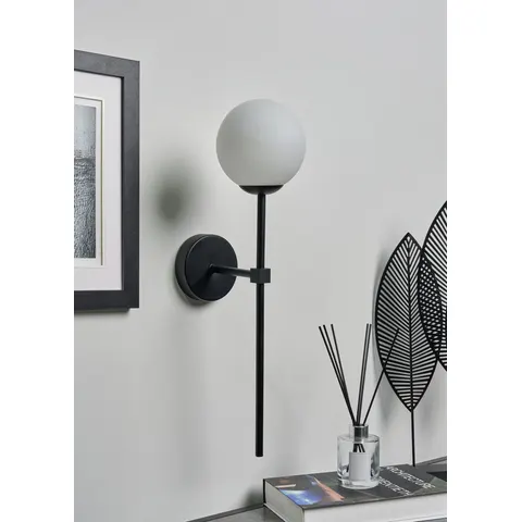 BHS Ariana Metal Rechargeable Wall Light - Black – image 1