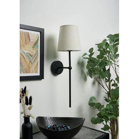 BHS Alena Metal Rechargeable Wall Light - Black – image 1