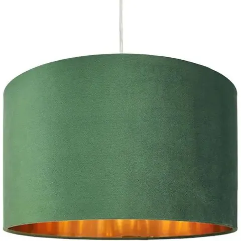 BHS Velvet Large Emerald Green Easyfit Shade – image 1