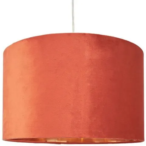 BHS Velvet Large Burnt Orange Easyfit Shade – image 1