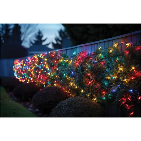 String Lights Black Rubber IP65 10m/80 LED Col Cha – image 1