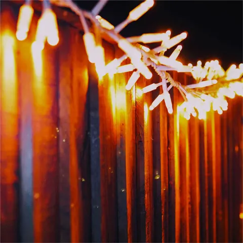 Cluster Lights White Rubber IP65 5m /250 LED Copper Gold – image 1