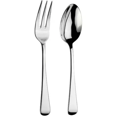 Arthur Price Classic Old English Serving Spoon & Fork Box Set – image 1