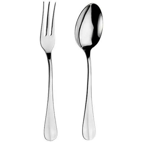 Arthur Price Classic Baguette Serving Spoon & Fork Set – image 1