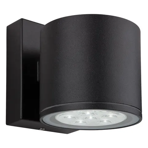 Vegas LED 6 Light Single Wall Light Black IP44 – image 1