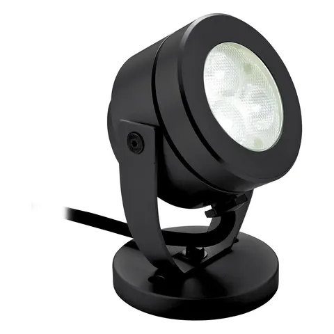 Waterproof LED 3 Light Wall & Spike Spot Black IP68 – image 1