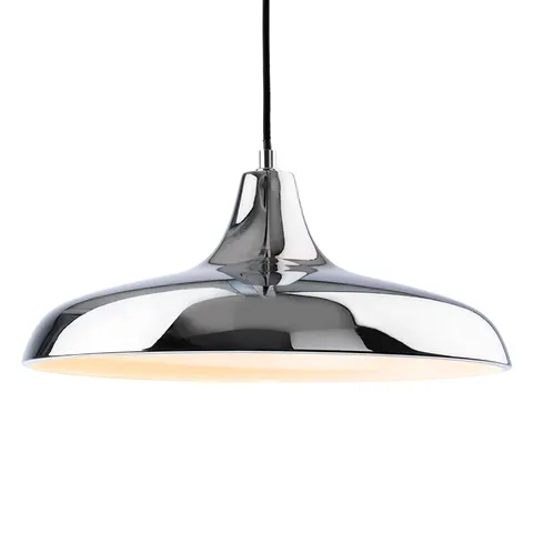 Firstlight Curtis 40cm Pendant Light Contemporary Style in Chrome – image 1