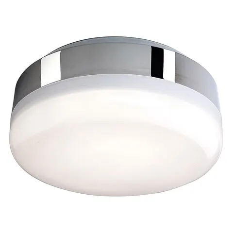 Firstlight Mini Hydro LED Compact Flush Ceiling Light 5.4W Cool White with Opal Glass in Chrome – image 1