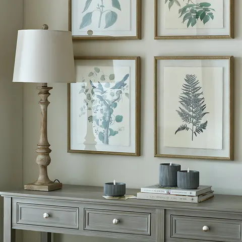 Pallido Candlestick Table Lamp With Linen Shade – image 1
