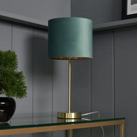 BHS Vera Metal Table Lamp - Teal – image 1