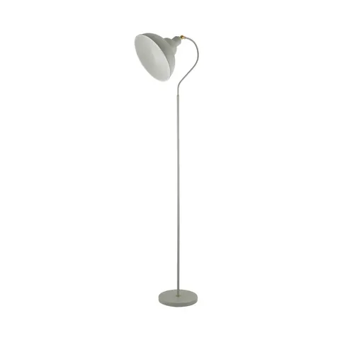 Searchlight Yosra floor lamp, taupe, metal, 166 cm, E27 – image 1