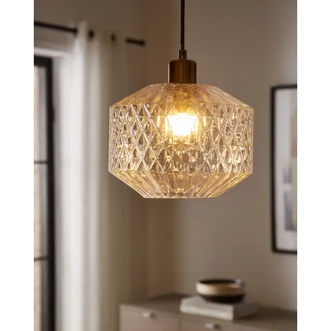 Clear Glass Pendant Shade – image 1