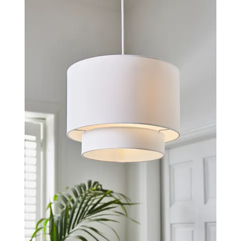 Two Tier Shade 30cm – White – image 1