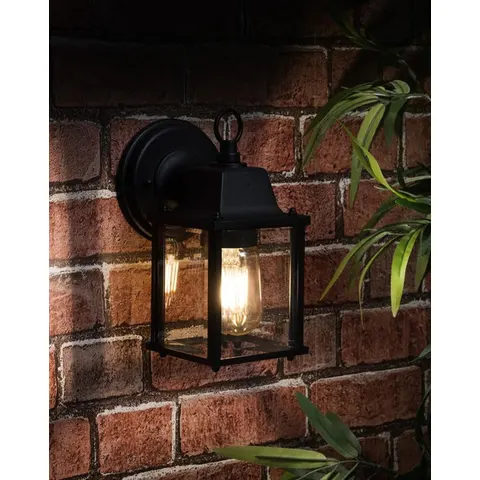 ValueLights Outdoor Wall Light Lantern – Black – image 1