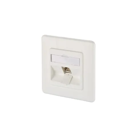 METZ CONNECT BTR 1309111002-E - módulo E-DAT 1 Port UP Cat.6a blanco puro – imagen 1