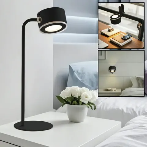 Xtralite Geo Circular LED Magnetic Lamp Black – image 1