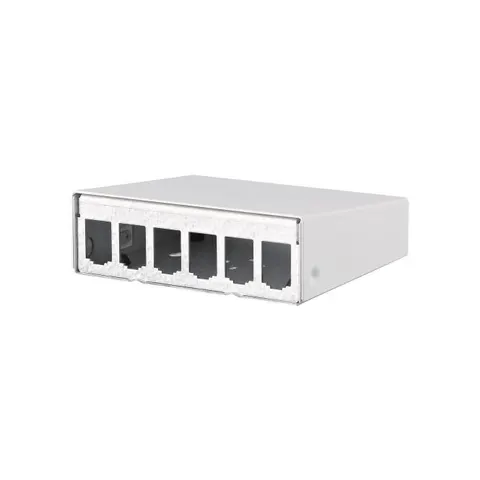 Metz Connect AP-Gehäuse leer E-DATmodul 6er rws 130861-0602-E) – Bild 1
