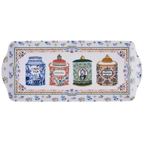 Ulster Weavers Tea Tins Tray - Small Multi – image 1