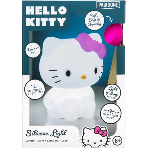 Paladone LED-Dekofigur Hello Kitty SquishyGlo Silikon-Leuchte – weiß – Bild 1