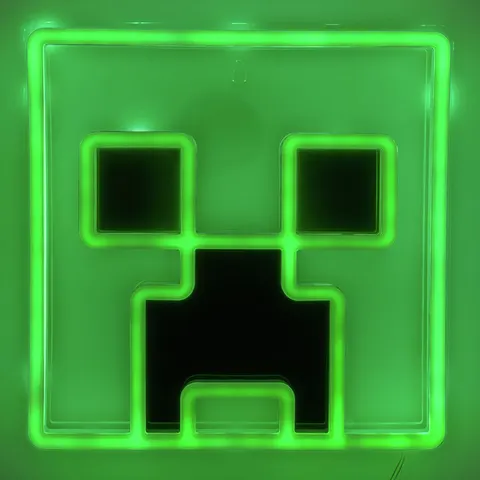 Minecraft Creeper LED Wall Light - Green – image 1