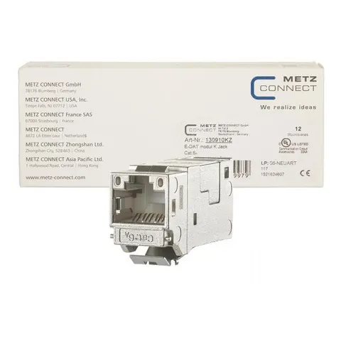 Metz Connect Modul Keystone Cat.6A Jack 130910KZ) – Bild 1
