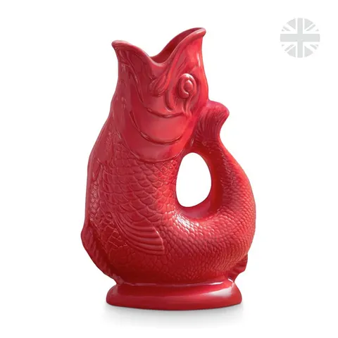 Wade Ceramic Clay Fish Jug 0.6L - Red – image 1